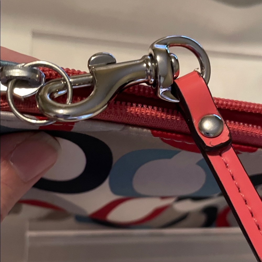 Coach Multicolor Scarf Patterned Clutch - image 7